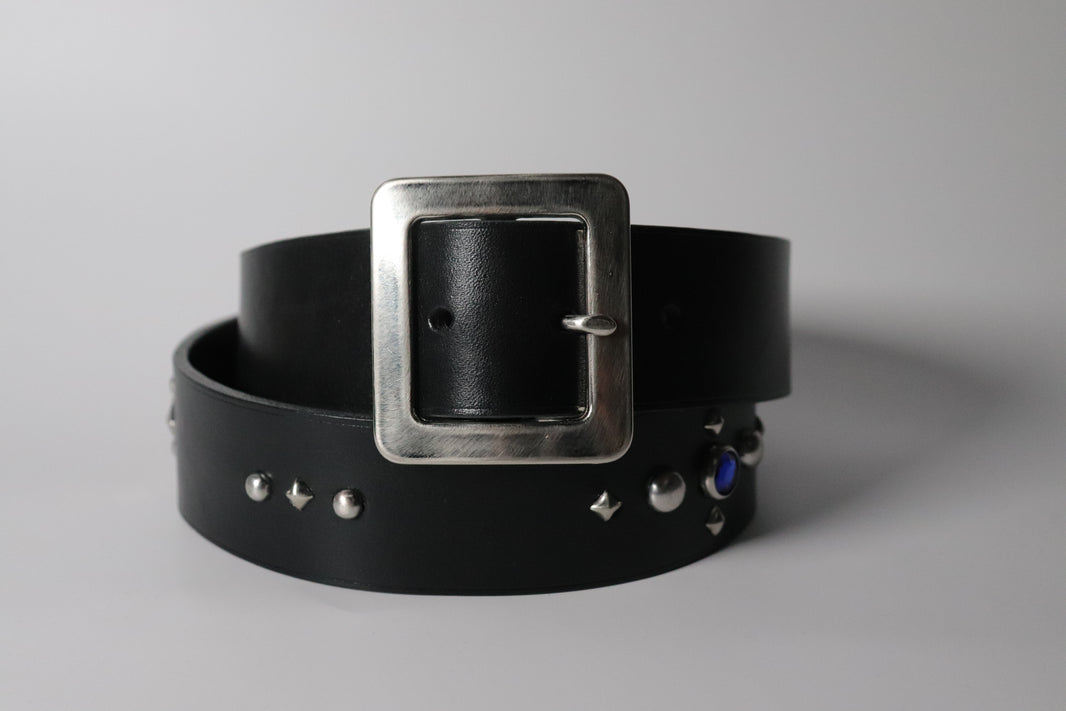 image RØ-15-S / Red and Blue Studded Belt (1.5")