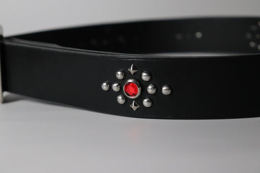 RØ-15-S / Red and Blue Studded Belt (1.5")